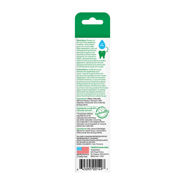 Clean Teeth Gel Gatos Sabor Menta 59 ml