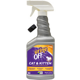 Urine off Gatos Y Cachorros 500 ml, Eliminador de Olores y Manchas