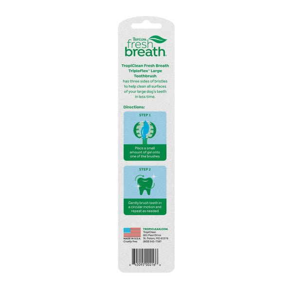 Cepillo Tripleflex para perros de Razas Medianas y Grandes - Tropiclean