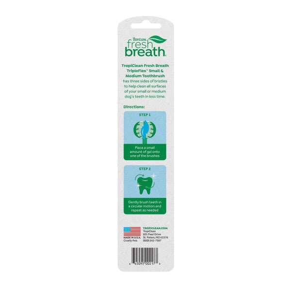 Cepillo Tripleflex para Razas Pequeñas y Gatos - Tropiclean