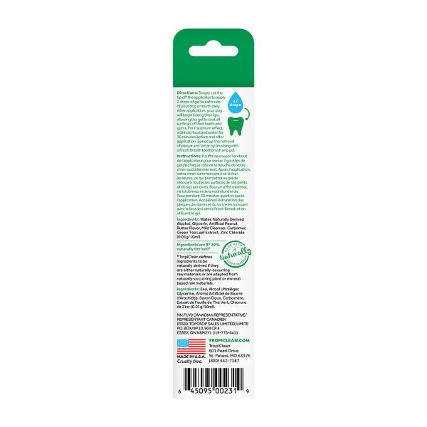 Clean Teeth Gel Mantequilla de Mani 59 ml - Tropiclean