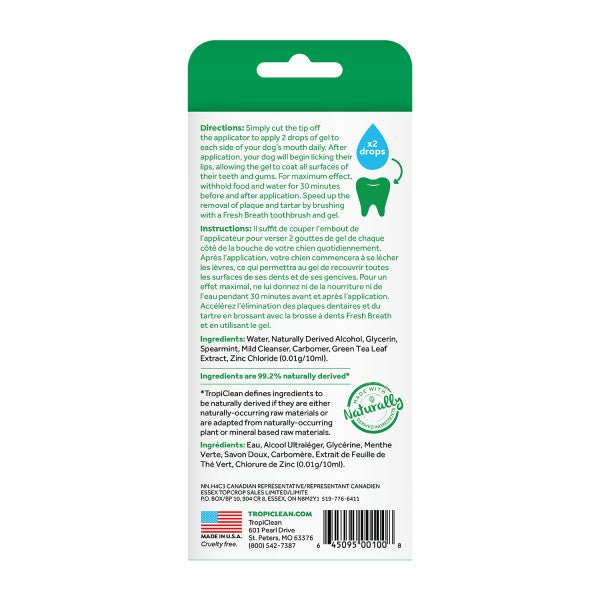 Clean Teeth Gel Sabor Menta 118 ml - Tropiclean