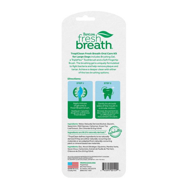 Kit Dental para Perros Medianos y Grandes - Tropiclean