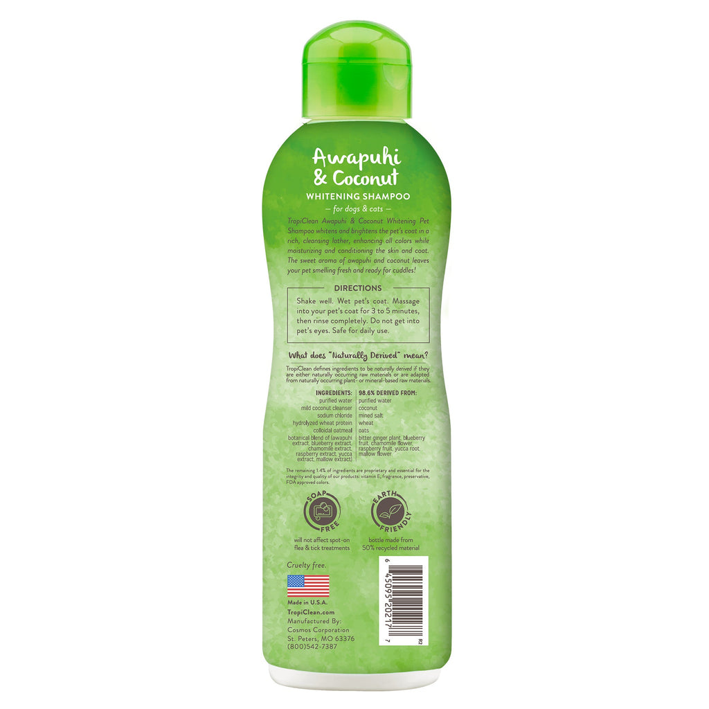 Shampoo Awapuhi - Pelaje Blanco y Destacar Colores - Tropiclean
