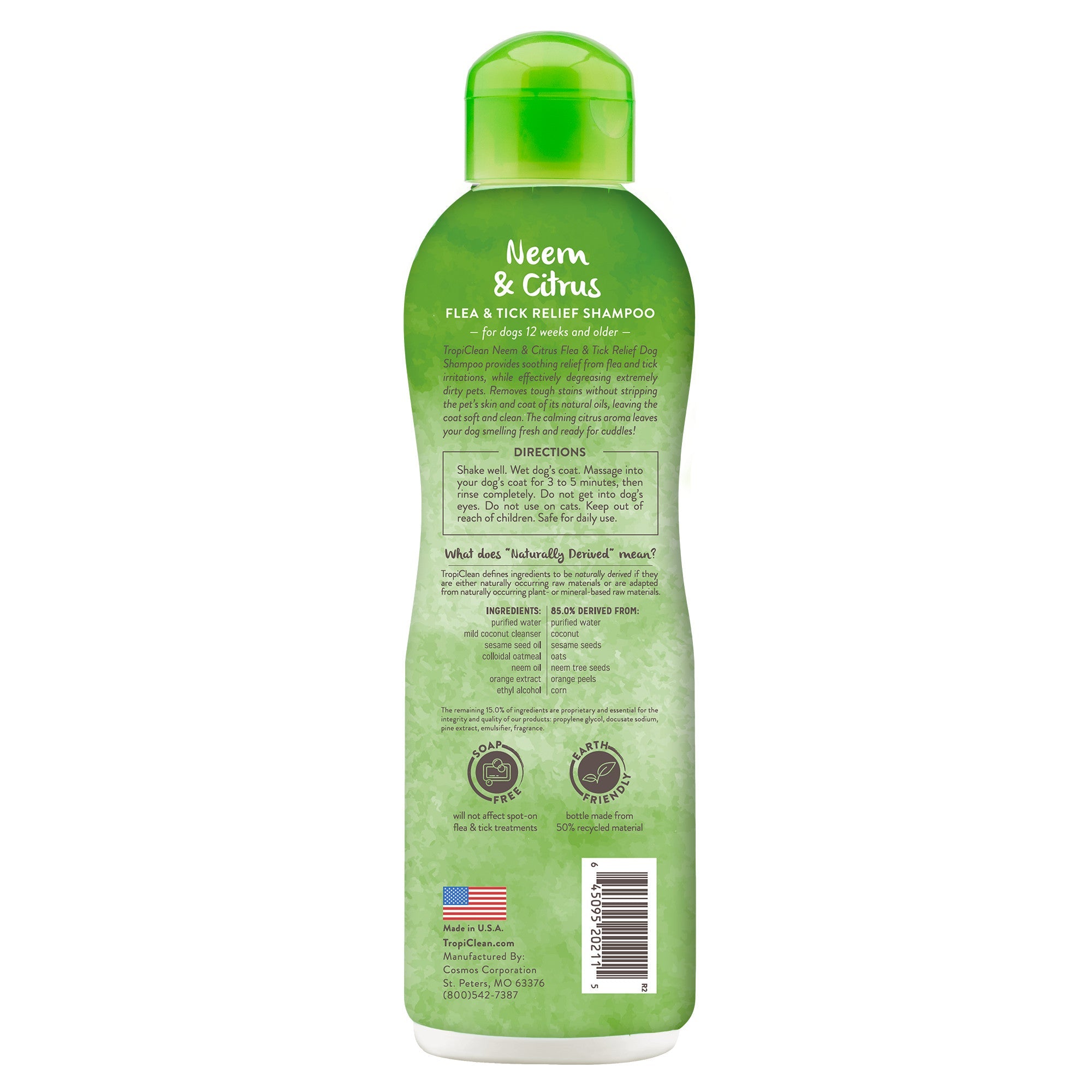 Shampoo de Neem - Anti Pulgas y Garrapatas - Tropiclean
