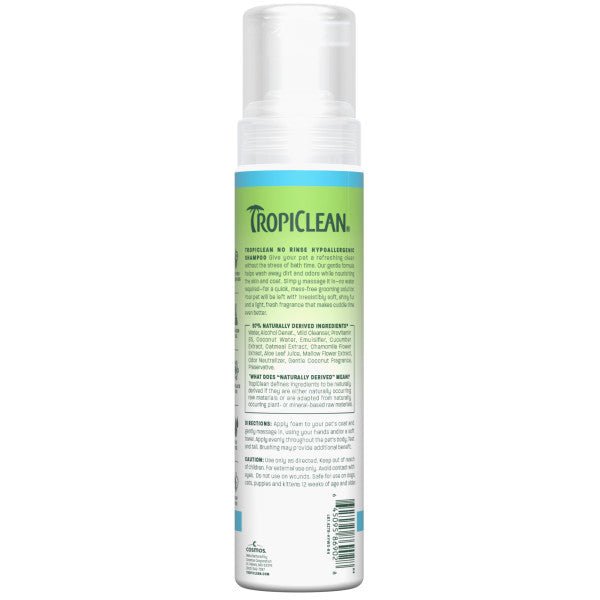 Shampoo Seco Hipoalergénico - Tropiclean