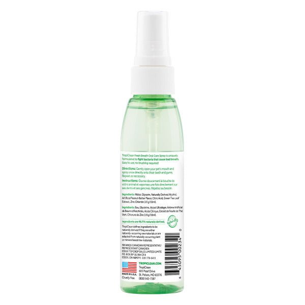 Spray Control Mal Aliento Sabor a mantequilla de Mani - Tropiclean